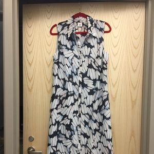 CABI Button Front Sleeveless Dress (Medium)